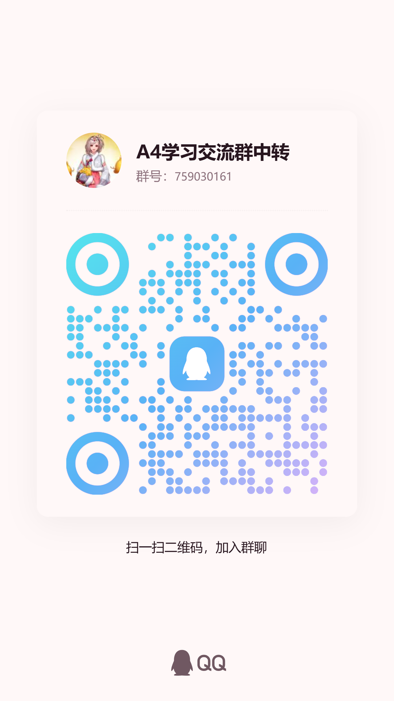 中转群二维码